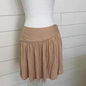 Jill Stuart nude ruched skirt